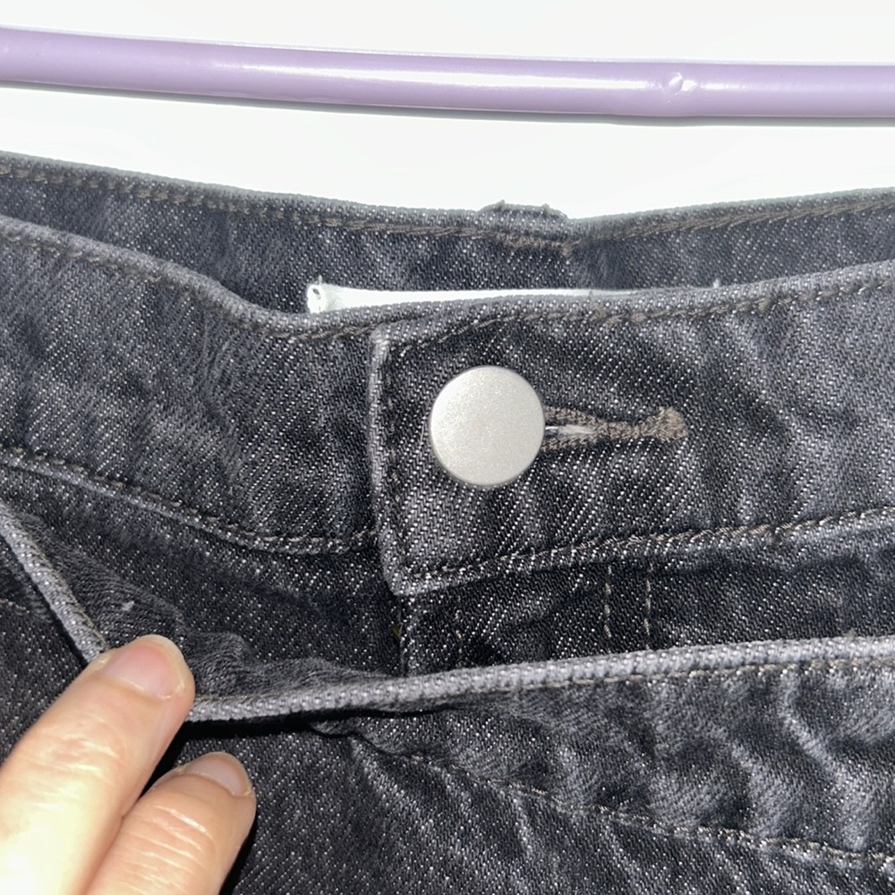 Altar'd State Black Denim Overlay Skort NWT - Picture 5 of 11
